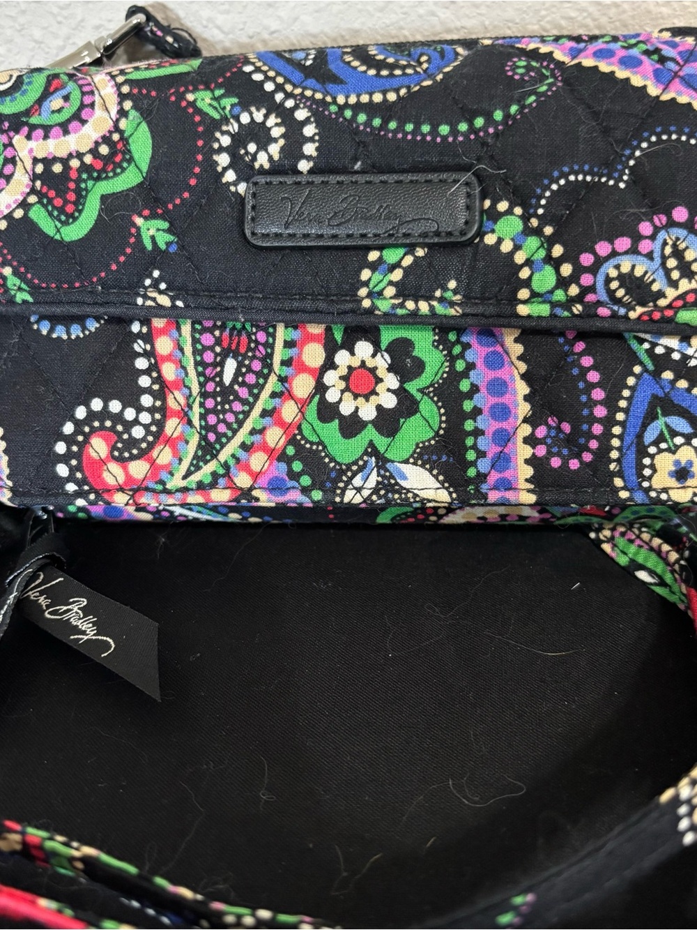 Vera Bradley Quilted Paisley Crossbody Purse Retired Kiev Pattern